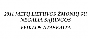 2011 veiklos ataskaita