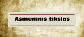 asmeninis tikslas