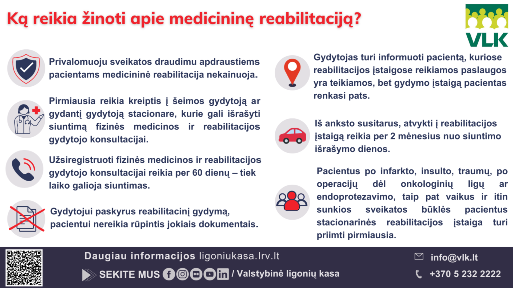 Ką reikia žinoti apie medicininę reabilitaciją NAUJAS